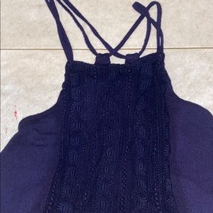 Flowy navy blue tank top